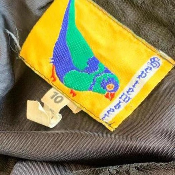 VINTAGE HIGH WAISTED WEDNESDAY-CORE GOTH GLAM LACE SKIRT - Picture 7 of 7